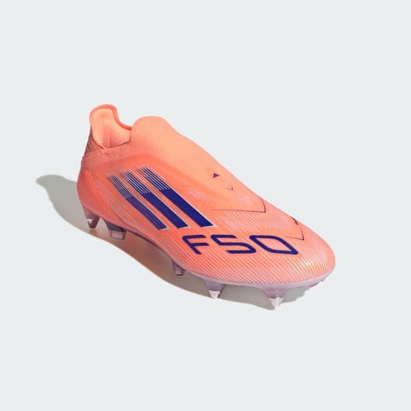 Orange F50 Elite Laceless Soft Ground Boots