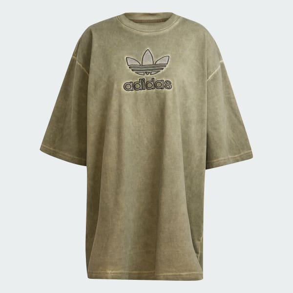 Verde Camiseta Adilenium Season 2 Washed Oversize Trefoil (Gênero Neutro)