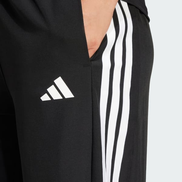 adidas Train Essentials 3-Stripes Woven Pants Black adidas India