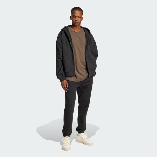 cierna Mikina s kapucňou Premium Essentials Full-Zip