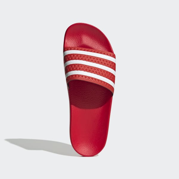 Men's adilette Red and White Slides 