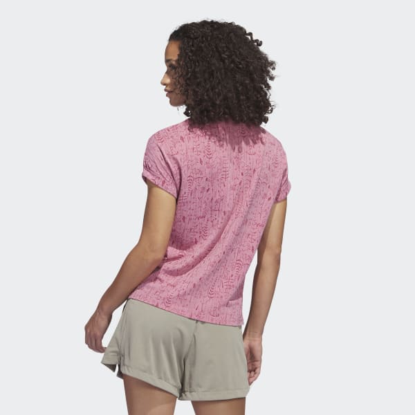 Pink Go-To Printed Golf Polo Shirt
