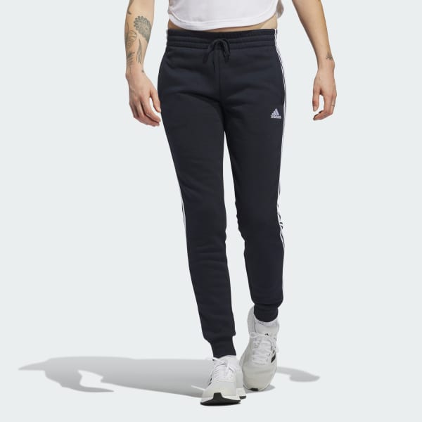 modrá Kalhoty Essentials Fleece 3-Stripes