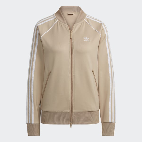 Beige Primeblue SST Treningsjakke IYA36