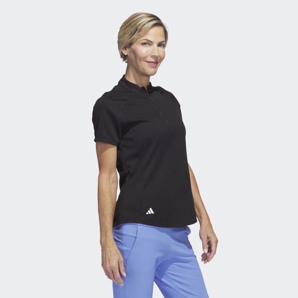 adidas Textured Golf Polo - Black | Women's Golf | adidas US