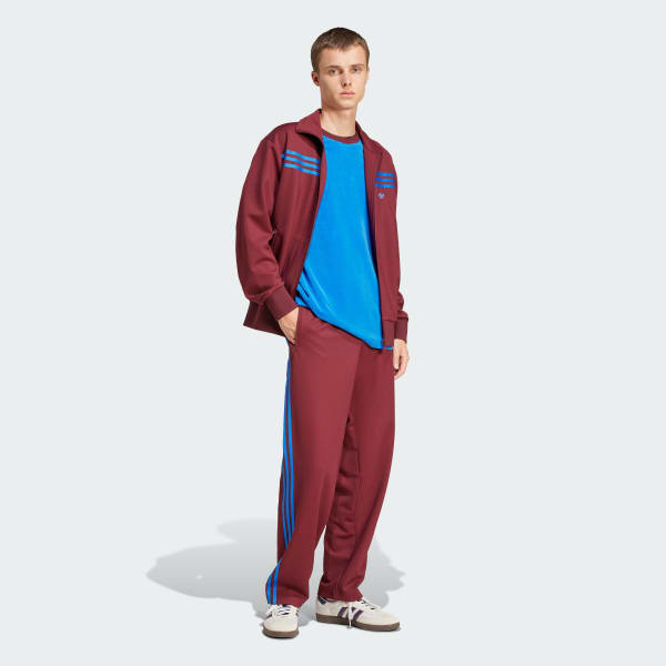 Burgundy adidas sweatpants discount