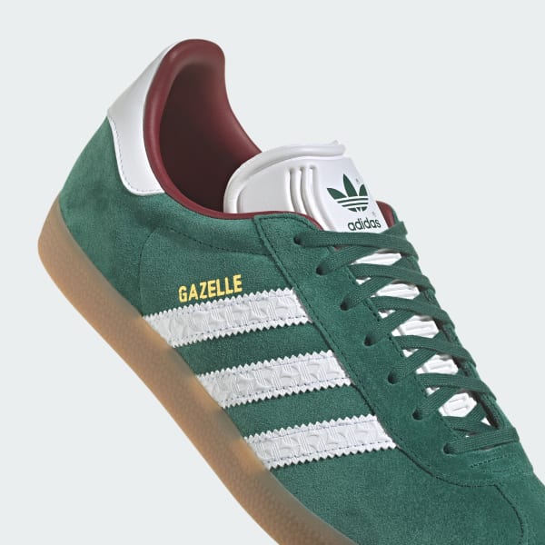 green adidas gazelle size 5