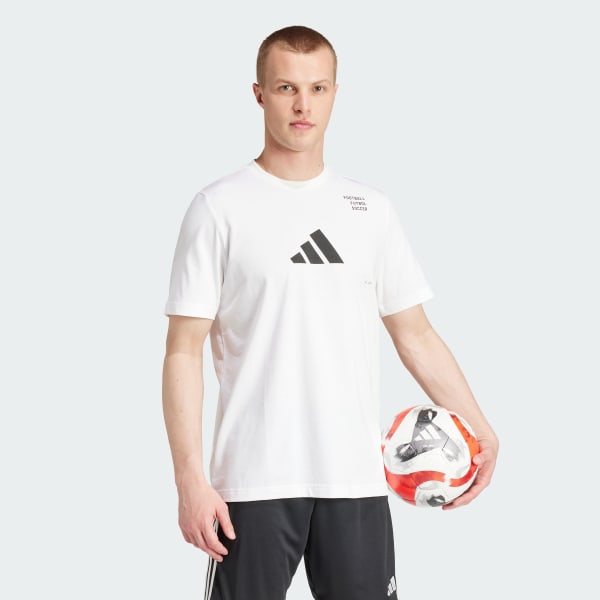 White Football Category Logo Tee