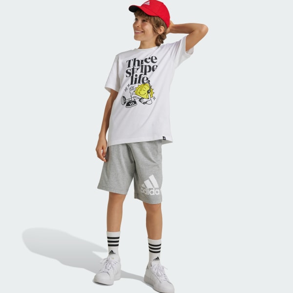 Hvit Positivity Table Graphic T-Shirt