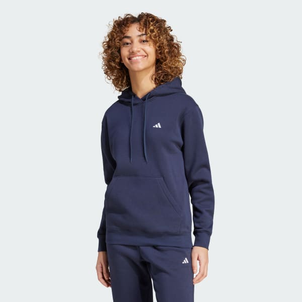 Blue Essentials Small Logo Feel Cozy Hoodie