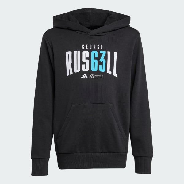 Noir Hoodie George Russell Mercedes - AMG Petronas Formula One Team Enfants