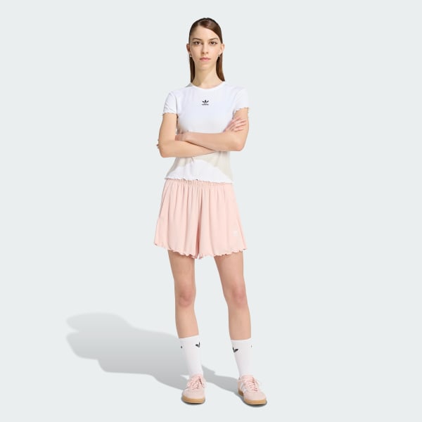 Rose SHORT BORDS FESTONNÉS ESSENTIALS