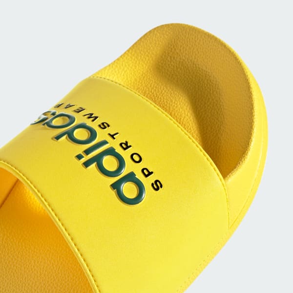 Adidas adilette slides yellow deals