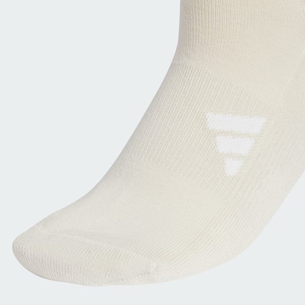 Beige 3-Stripes Crew Socks