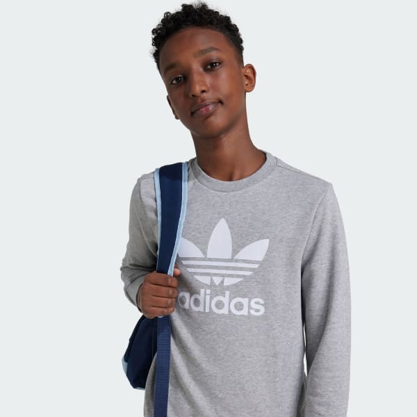 Felpa Trefoil Crew Junior Grigio adidas adidas Italia