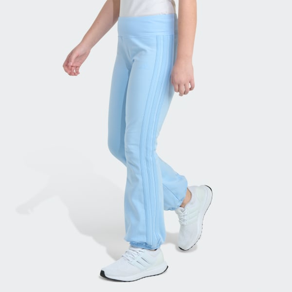 Blue Detached Waistband Cotton Stretch Puff Cuff Pant
