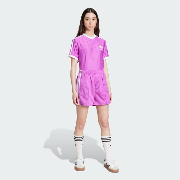 Purple Adicolor 3-Stripes Pinstripe Tee