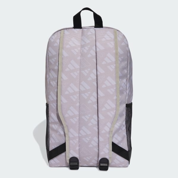 Grau Linear Monogram Grafik Rucksack