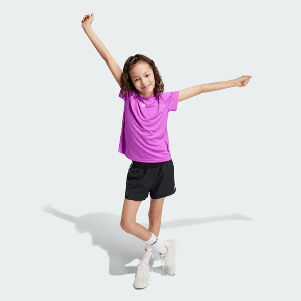 Purple Train Essentials Regular Fit Logo Training Tee Kids