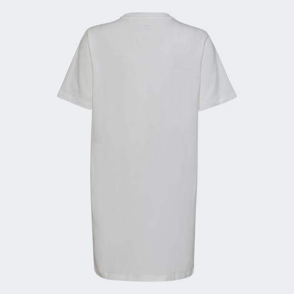 White Graphic Logo Tee Dress