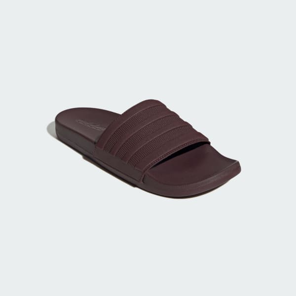 สีแดงเบอร์กันดี รองเท้าแตะ Adilette Comfort