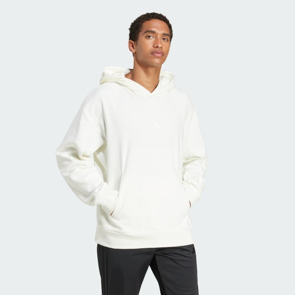 adidas Elevated ALL SZN Cloud Jersey Hoodie - White | Free