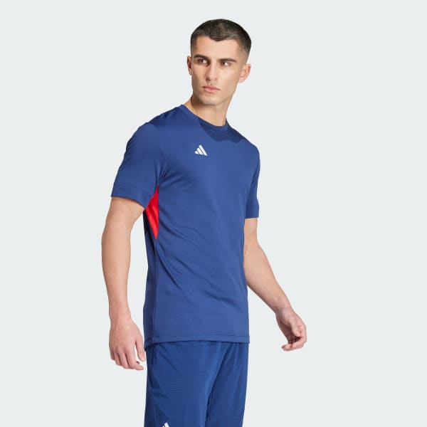 Azul Polera de Tenis Freelift