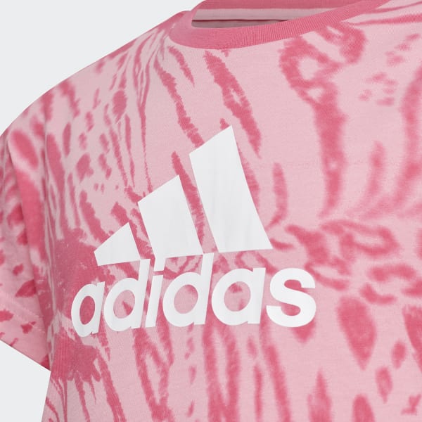 Ροζ Future Icons Hybrid Animal Print Cotton Regular Tee