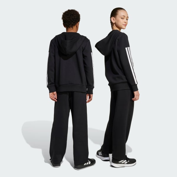 Sort Hooded Fleece træningsdragt til børn