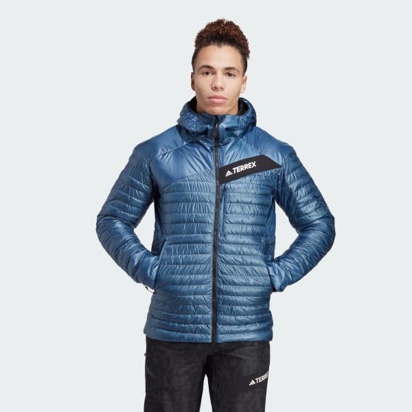 blauw Techrock Year-Round Donsjack met Capuchon