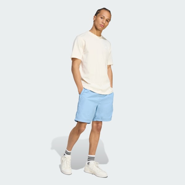 blauw Trefoil Essentials Woven Short