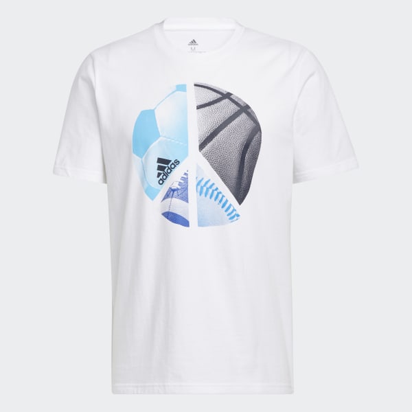 White Multiplicity Graphic T-Shirt