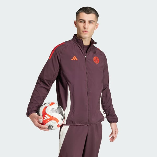 Burgundy FC Bayern Tiro 24 Presentation Track Top