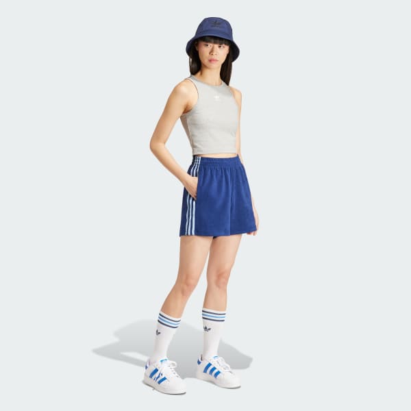 adidas Terry Shorts - Blue | Free Shipping with adiClub
