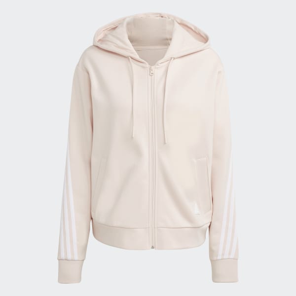 adidas Future Icons 3 Stripes Full Zip Hoodie Pink adidas Canada