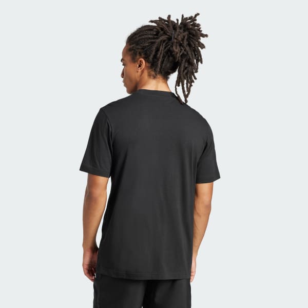 Black Essentials Small Logo Single Jersey Tee