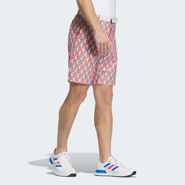 Red Allover Print Shorts