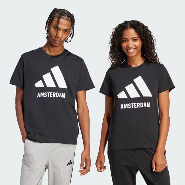 Czerń Amsterdam T-Shirt (Gender Neutral)