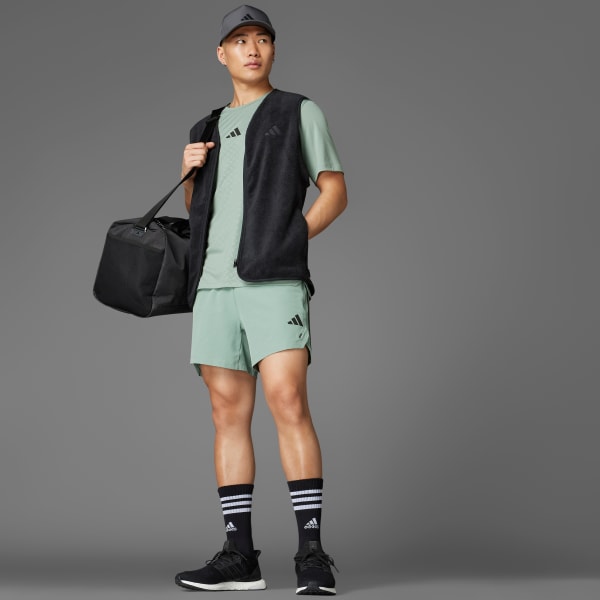 Grun Power 3-Streifen Shorts