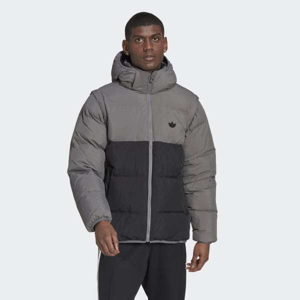 zwart adidas RIFTA Down Regen Hooded Puffer Jacket QA530