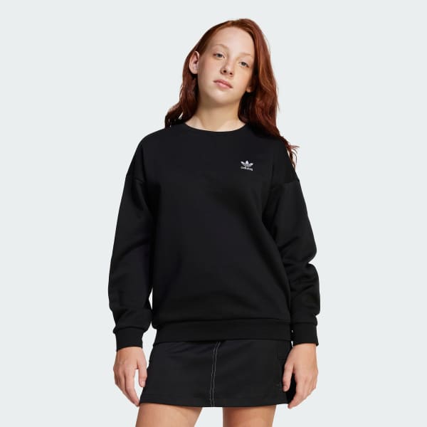 Svart Boyfriend Crew Sweatshirt