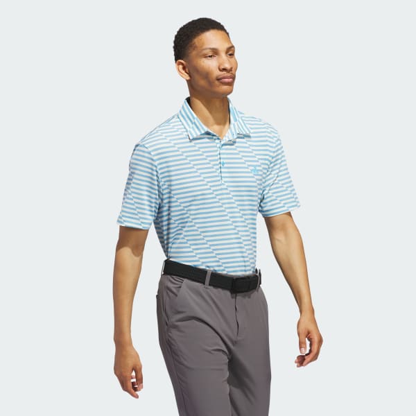 Blue Ultimate365 Mesh Print Polo