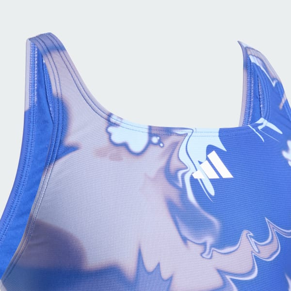 Azul Bañador Tie Dye V-back Kids