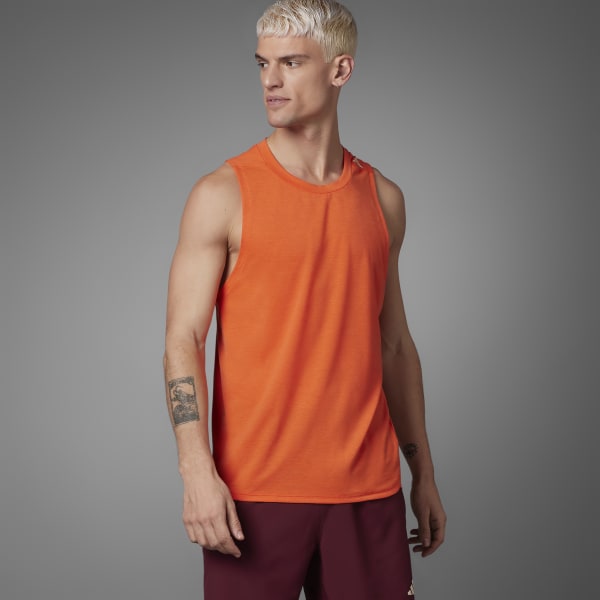 Orange Lift Your Mind Designed for Training Tanktop