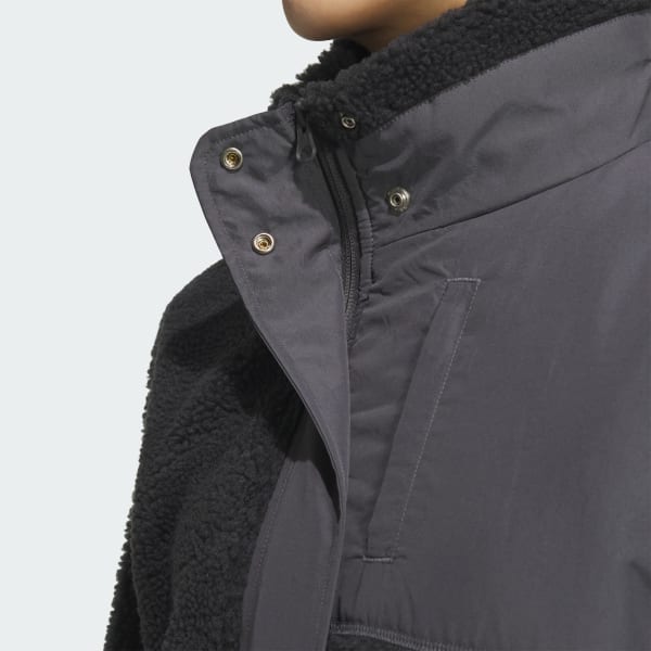 アディダス ワーディング ルーズフィット ボア フルジップアップ