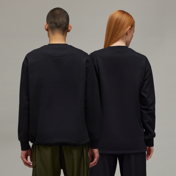 adidas Y-3 Loose Crew Sweater - Black | Free Shipping with