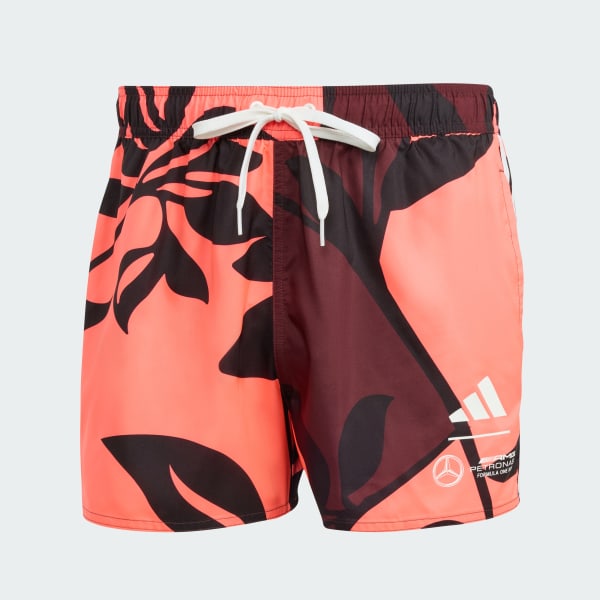 Burgundy Mercedes - AMG Petronas Formula One Team Summer Swim Short