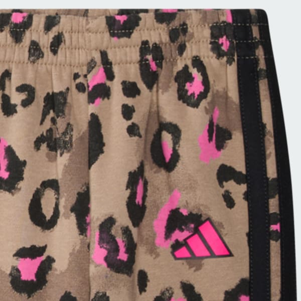 2-Piece Long Sleeve Printed Flutter Sleeve Pullover & Elastic Waistband Printed Jogger Set


