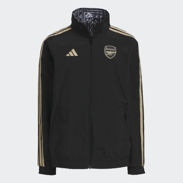 adidas Arsenal Ian Wright Anthem Jacket Kids Black adidas Thailand