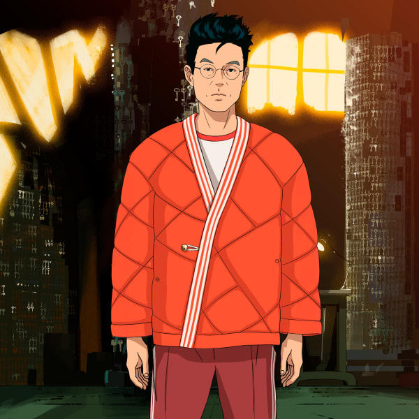 Rood CLOT WRAP JACK BY EDISON CHEN